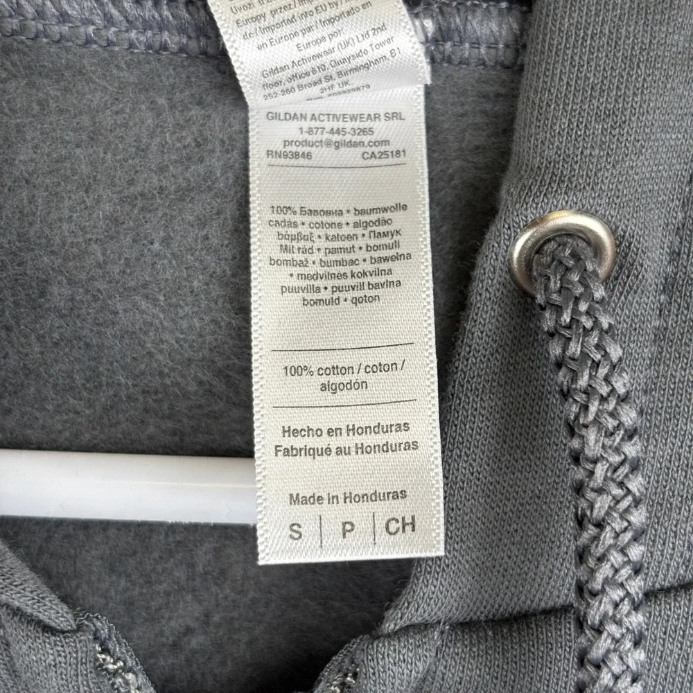 American Apparel California Fleece Zip Up Hoodie Charcoal Grey Norm Indie Mens S